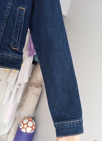 defacto denim collection slim fit kot ceket - Görsel 3