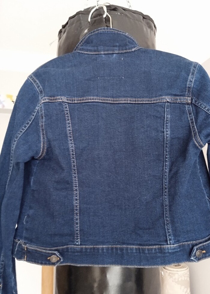 defacto denim collection slim fit kot ceket - Görsel 4