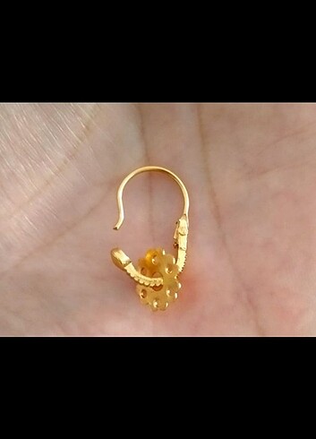 Altin renk macır küpesi  - Görsel 2