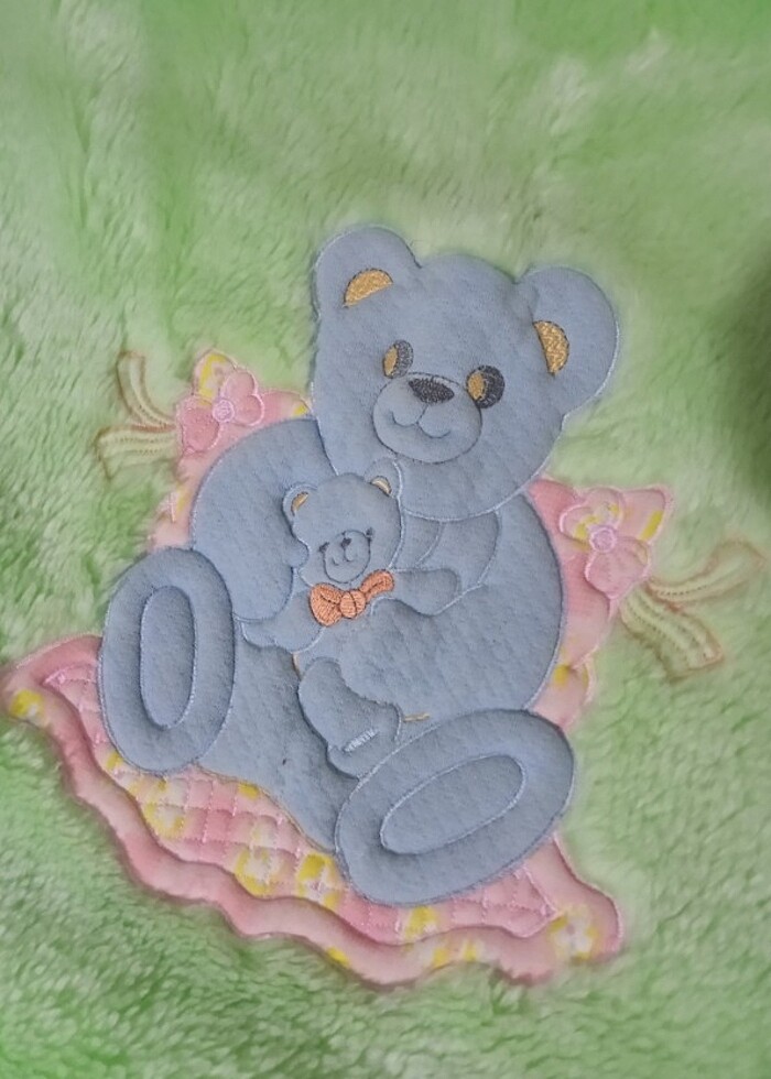 Bebek battaniyesi fermuarli çıtçıtlı - Görsel 2