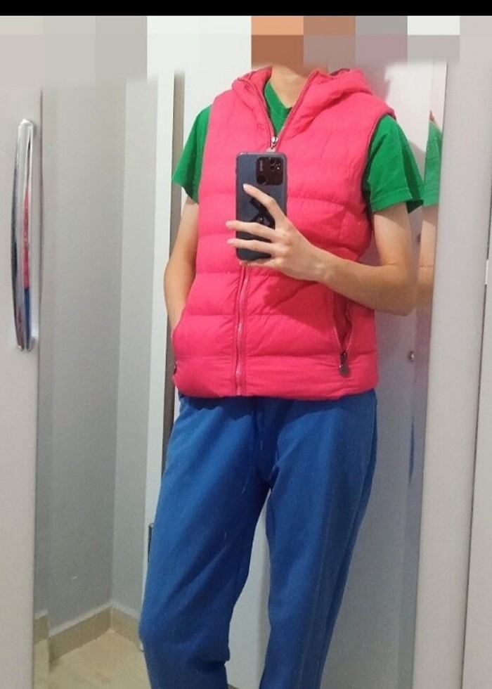 pembe şişme yelek - Görsel 2