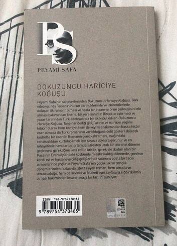  Peyami Safa dokuzuncu hariciye koğuşu. Çok güzel akıcı bir roma