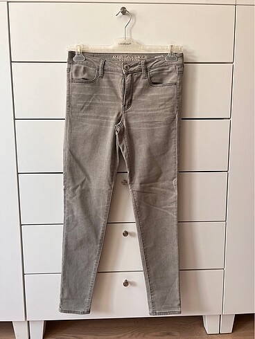 Amerikan Eagle Gri Skinny Jean, 10