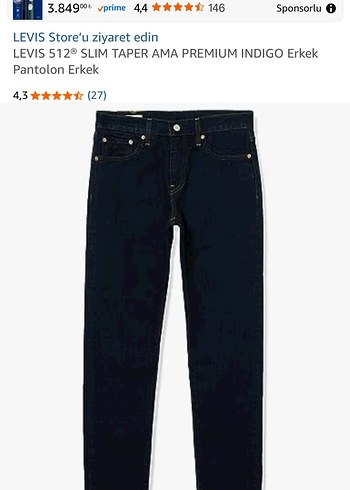 512 SLİM TAPER ERKEK JEAN - Görsel 4