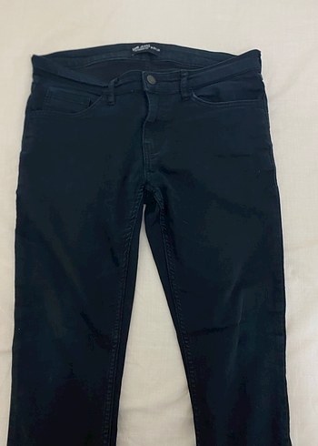 Erkek siyah Regular Fit Denim Pantolon - Görsel 6