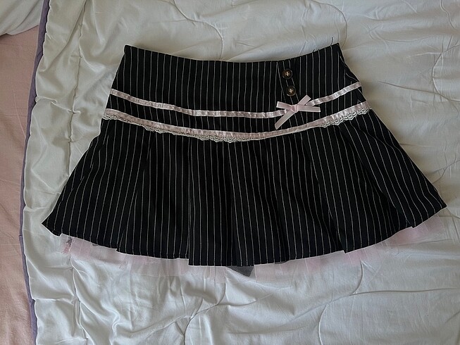 shein kurdeleli şort etek