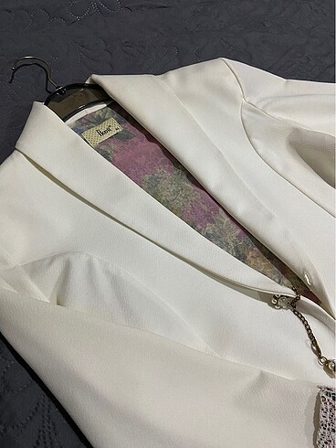 Krem blazer ceket (vintage)