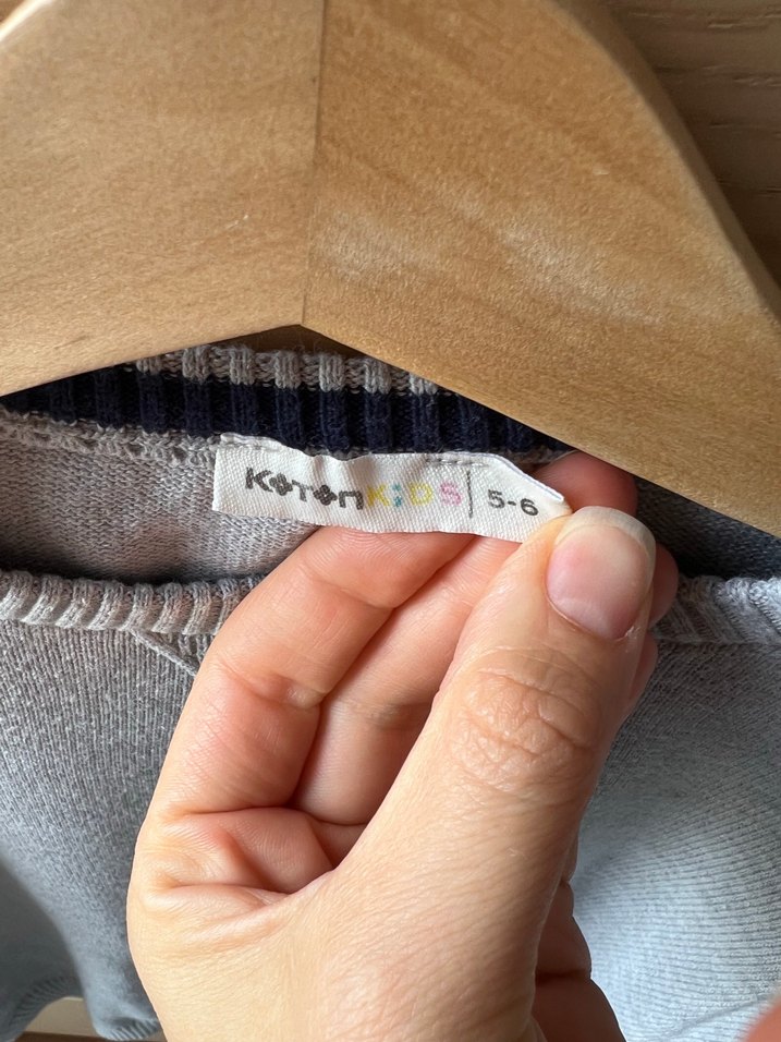 Erkek Gri Bisiklet Yaka Örgü Kazak - Görsel 2