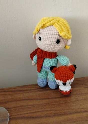 Renkli El Yapımı Örgü Bebek Seti. Amigurumi bebek. - Görsel 7