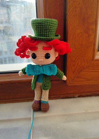 Renkli El Yapımı Örgü Bebek Seti. Amigurumi bebek. - Görsel 10