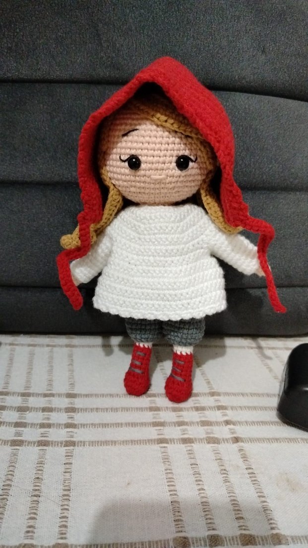 Renkli El Yapımı Örgü Bebek Seti. Amigurumi bebek. - Görsel 2