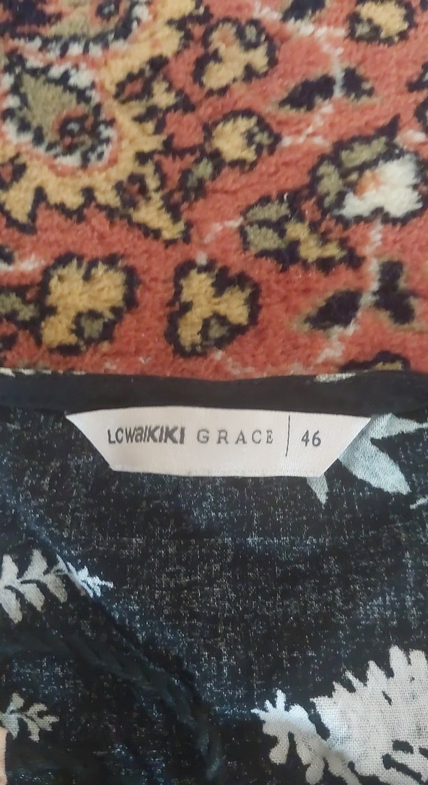 Çiçek Desenli Uzun Bohem Kadın tunik - Görsel 2