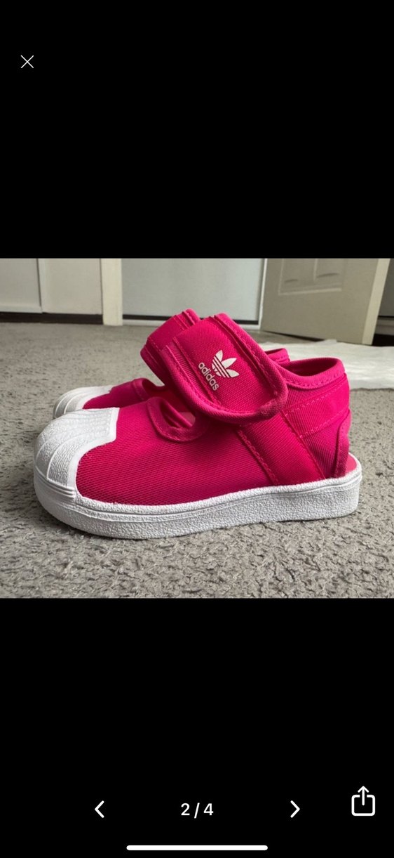 Adidas Kız Çocuk Pembe Cırtlı Spor Ayakkabı - Görsel 2