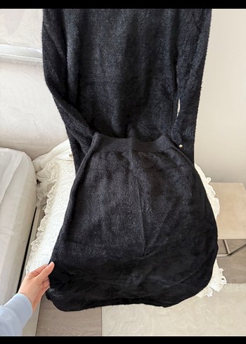 Siyah angora takım - Görsel 2