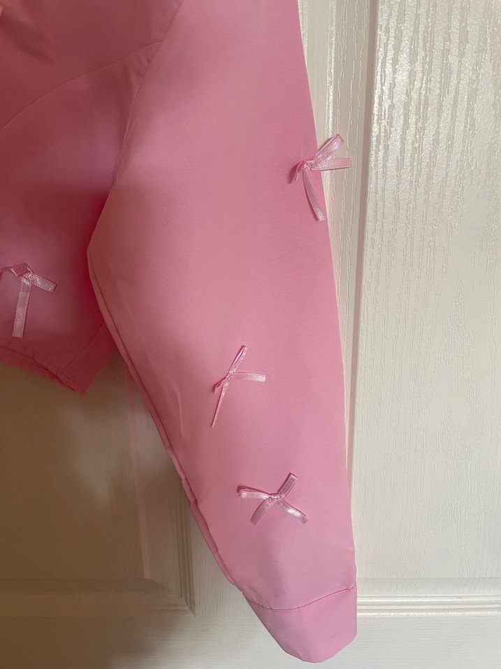 Pembe Fiyonklu Uzun Kollu Kadın Gömlek - Görsel 2