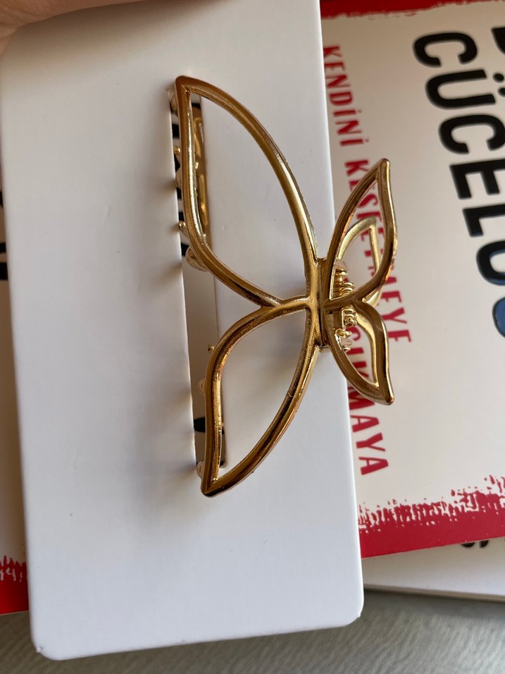 Altın Renk Kelebek Toka - Görsel 2