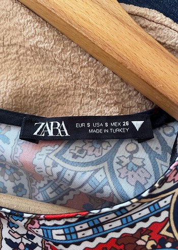 Zara Zara Desenli Elbise
