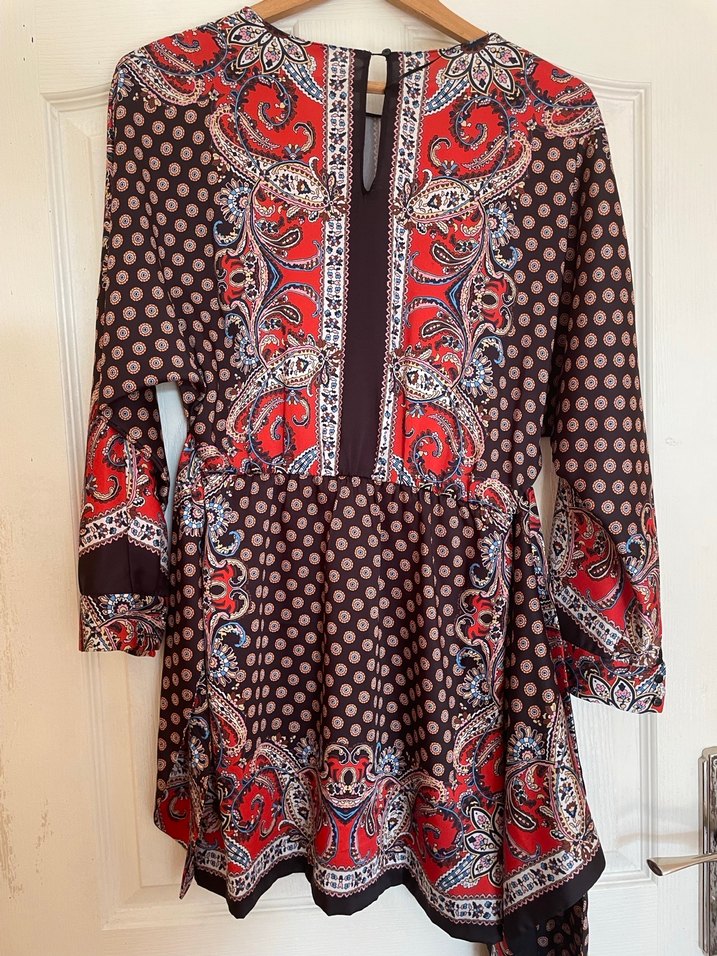 Zara Desenli Elbise - Görsel 3