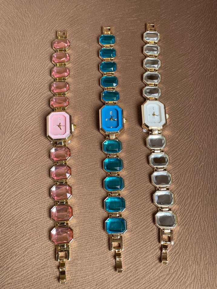 Mor Taşlı Kadın Kol Saati - Görsel 3