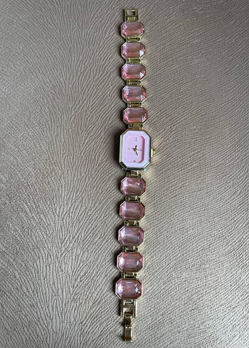 Pembe Taşlı Kadın Kol Saati