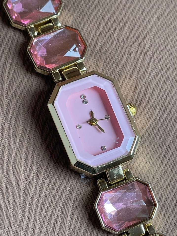 Pembe Taşlı Kadın Kol Saati - Görsel 2
