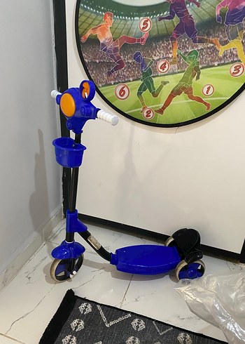 Renkli Mavi Çocuk Scooterı - Görsel 2