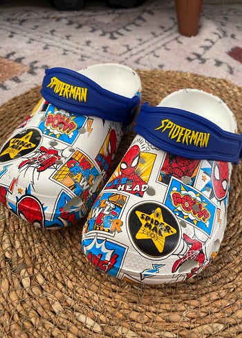 LC WAİKİKİ Renkli örümcek adam karakterli Desenli Erkek Terlik - Görsel 2