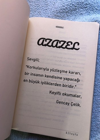 Beden Azazel - Gencay Çelik Roman