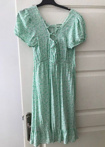 LC Waikiki Yeşil Midi Kadın Elbise
