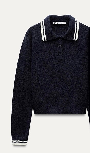 Zara Zara triko polo yaka kazak