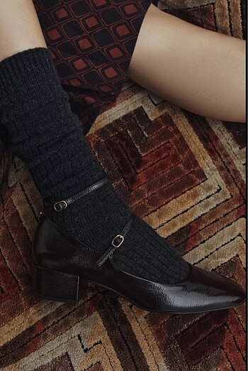 Zara Çift bantlı topuklu ayakkabı