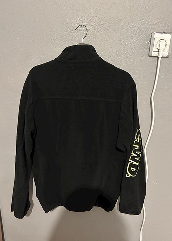 s Beden Sarı Cepli Siyah Fermuarlı Erkek Sweatshirt