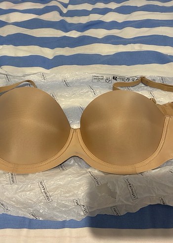 Giada Mikrofiber Bandeau Sütyen - Bej - Görsel 3