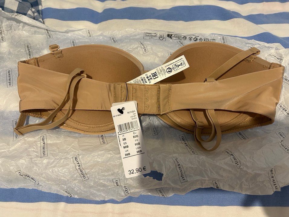 Giada Mikrofiber Bandeau Sütyen - Bej - Görsel 2