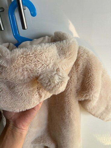 6 Ay Beden camel Renk Primark Peluş Astronot Tulum