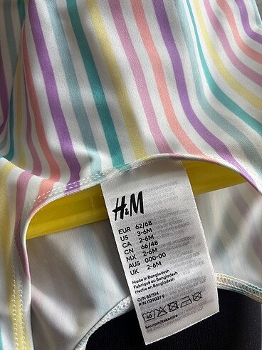 3-6 Ay Beden çeşitli Renk H&M Bebek Mayo