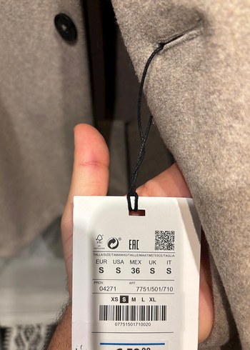 P&B Oversize Erkek Palto - Görsel 3