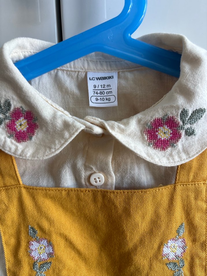 Nakışlı Bohem Elbise ve Gömlek İkili Takım - Görsel 2