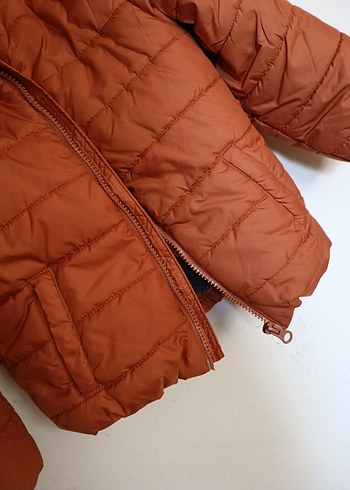 LC Waikiki Turuncu Kapüşonlu Erkek Çocuk Mont