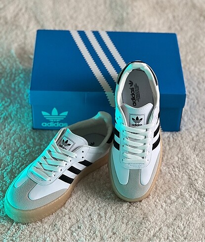 38 Beden beyaz Renk Orjinal Adidas samba premium ayakkabı