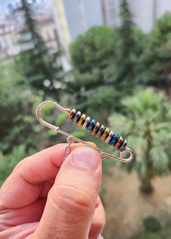 Beden Rondela Electroplate Hematit Doğal Taş Kolye