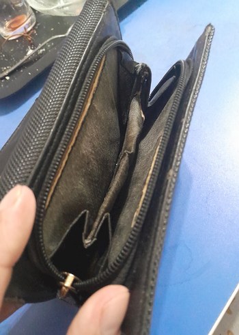 Beden gri Renk Gri Kadın Bel Detaylı Clutch Cüzdan