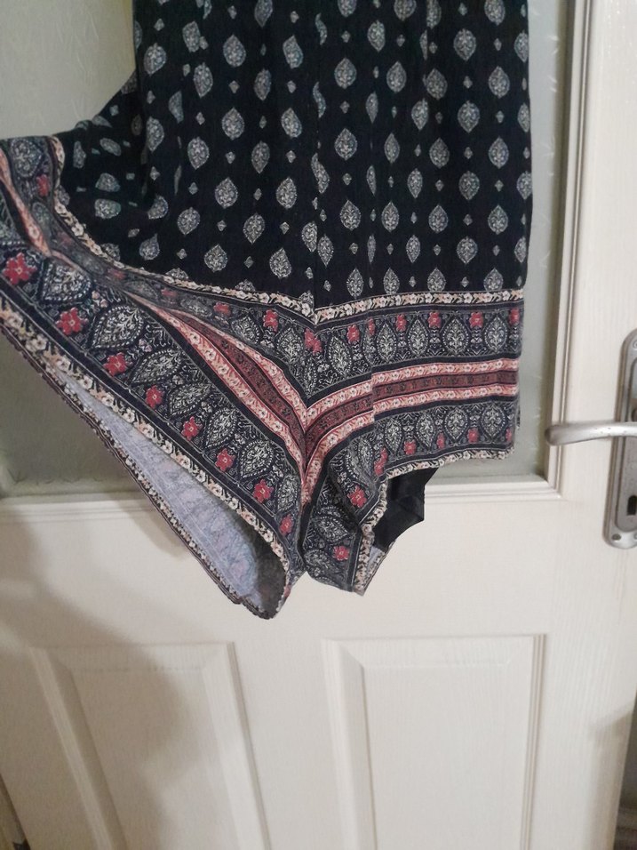 Bohem Siyah Mini Tulum - Görsel 2