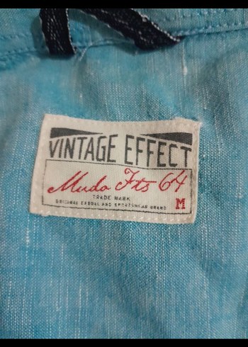 Turkuaz Erkek Keten Gömlek Uzun Kollu - Görsel 4