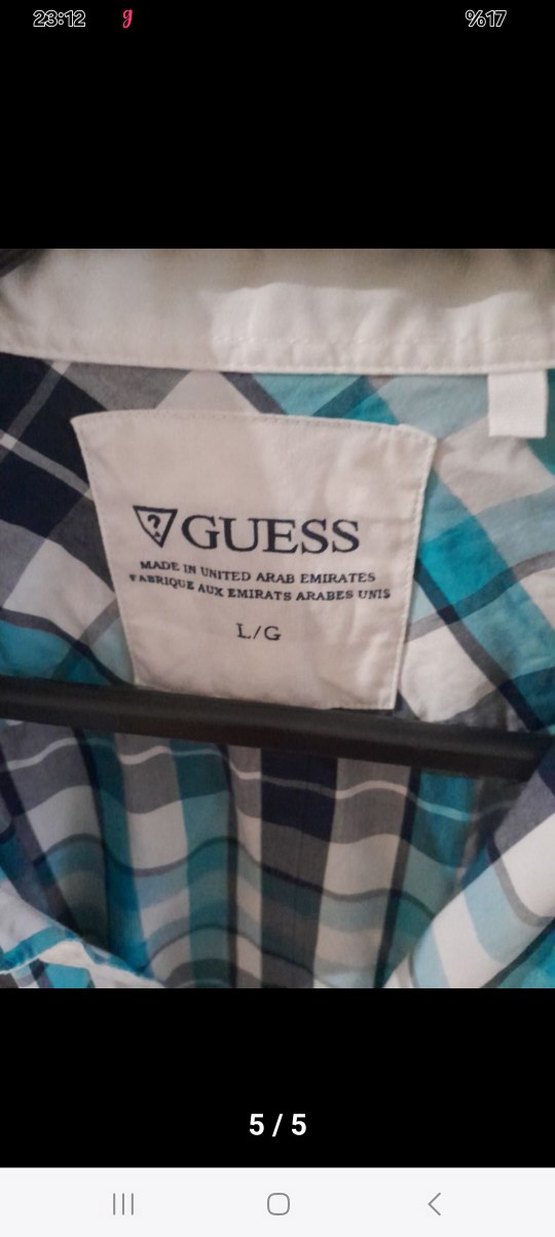 Mavi Ekose Pamuklu Uzun Kollu Erkek Gömlek - Görsel 5