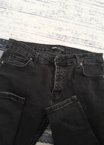 Gri Regular Fit Erkek Denim Pantolon - Görsel 2