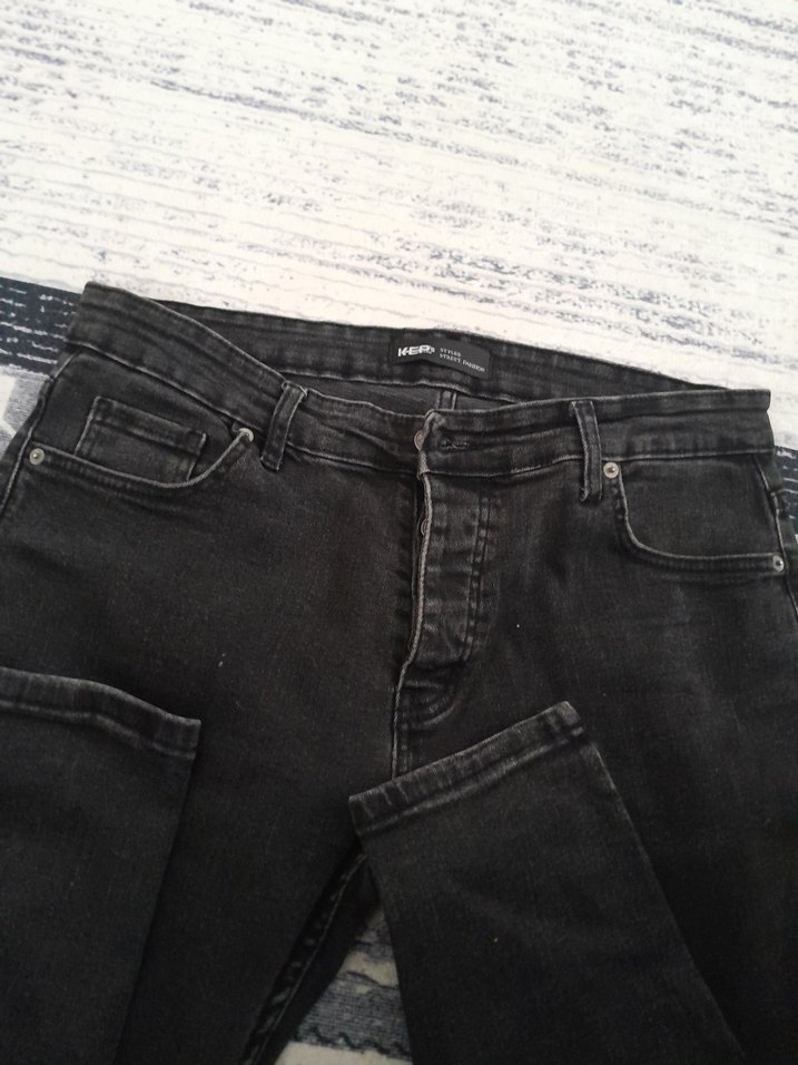 Gri Regular Fit Erkek Denim Pantolon - Görsel 2