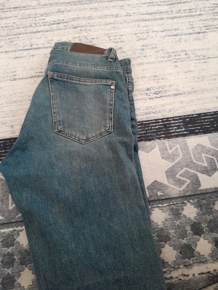 Gri Mavi Midi Boy erkek Denim Pantolon - Görsel 5