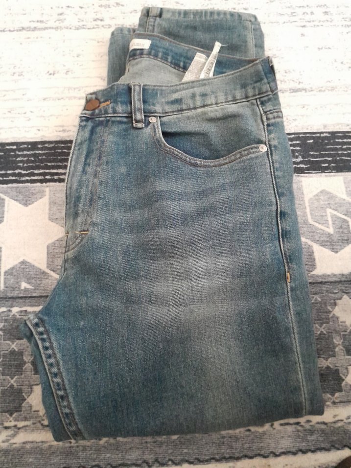 Gri Mavi Midi Boy erkek Denim Pantolon - Görsel 3