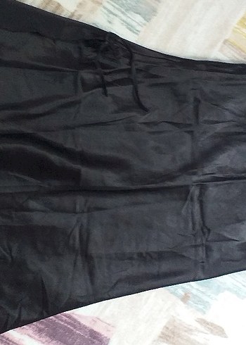 Nakışlı Siyah Gotik Askılı Gecelik - Görsel 3